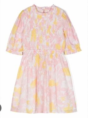 ZIMMERMANN
Kids' Pop Floral-print
Smocked Dress In Pink